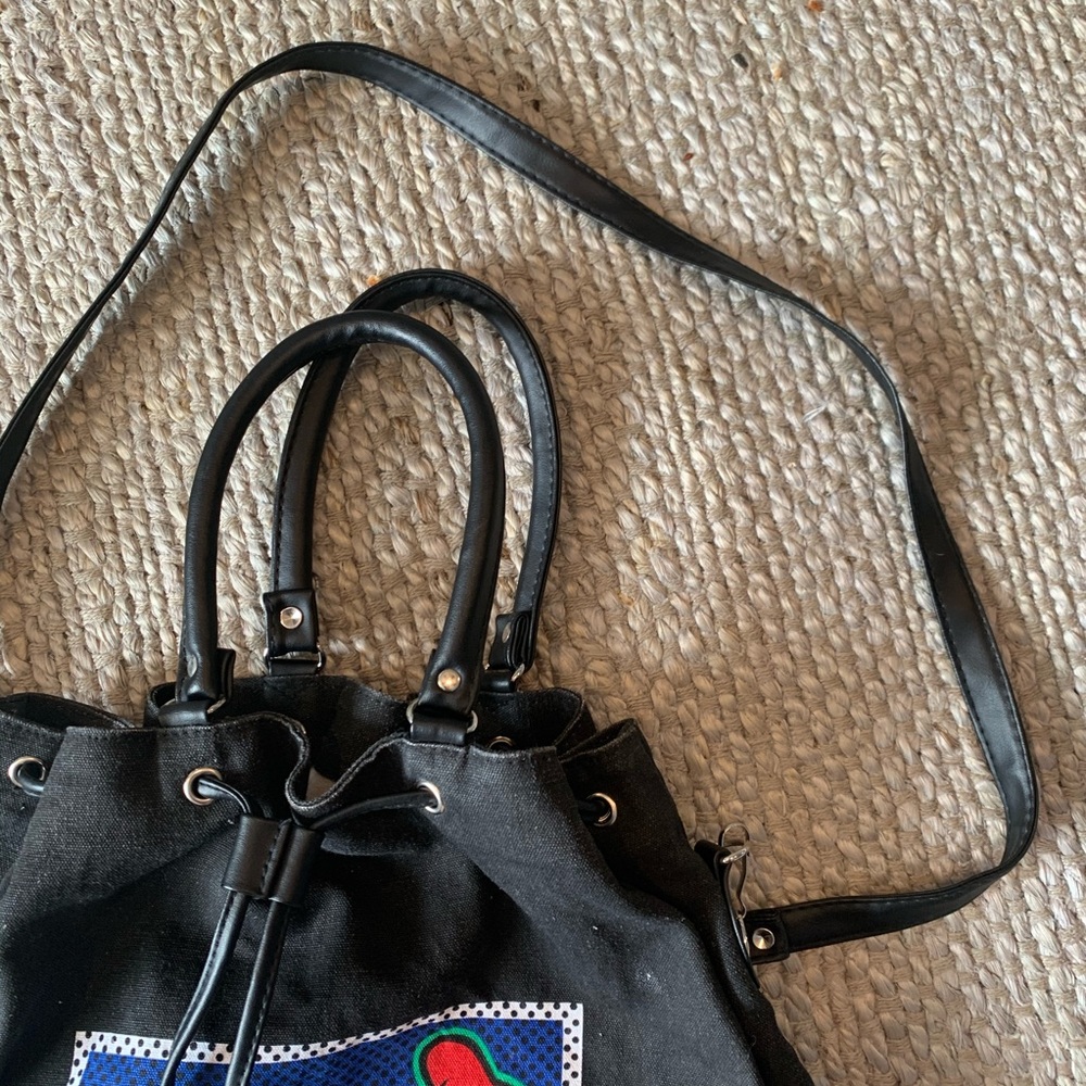 Vintage Disney GET GOOFY Tote Shoulder Bucket Bag - Picture 4 of 11